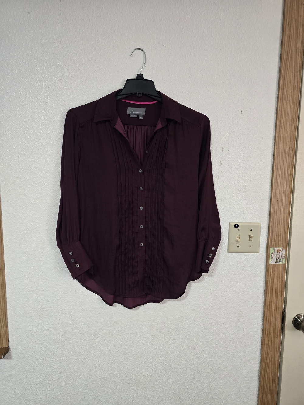 Anthropologie Men's Button-Down Shirt in Plum